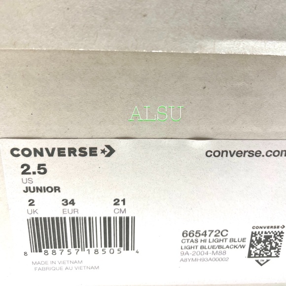 Converse Unicorn Ctas Canvas High Light Blue Kid’s - Picture 9 of 10